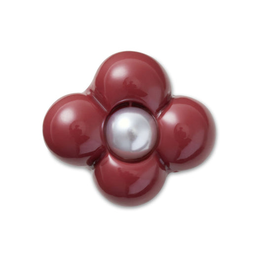 Expressive Floral Maroon Unisex Multi Jibbitz