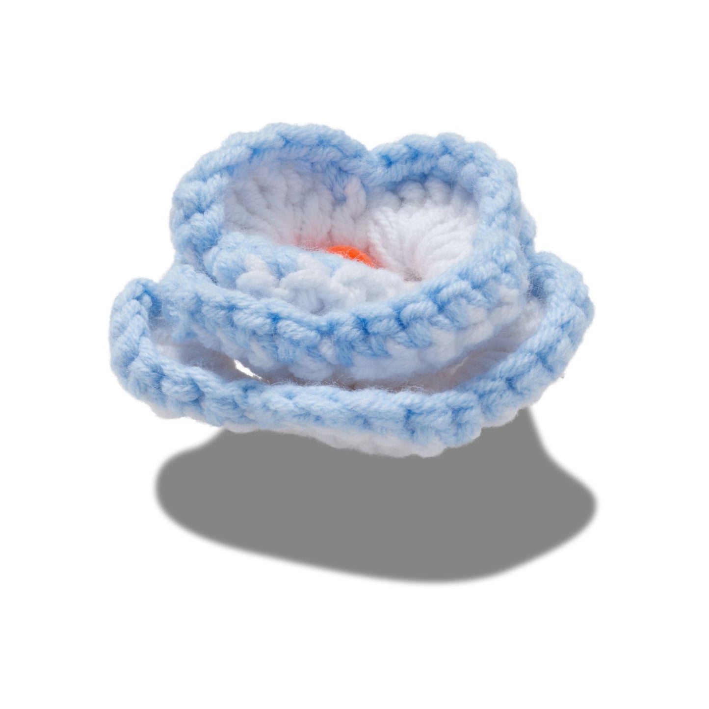 Light Blue Crochet Floral Unisex Multi Jibbitz