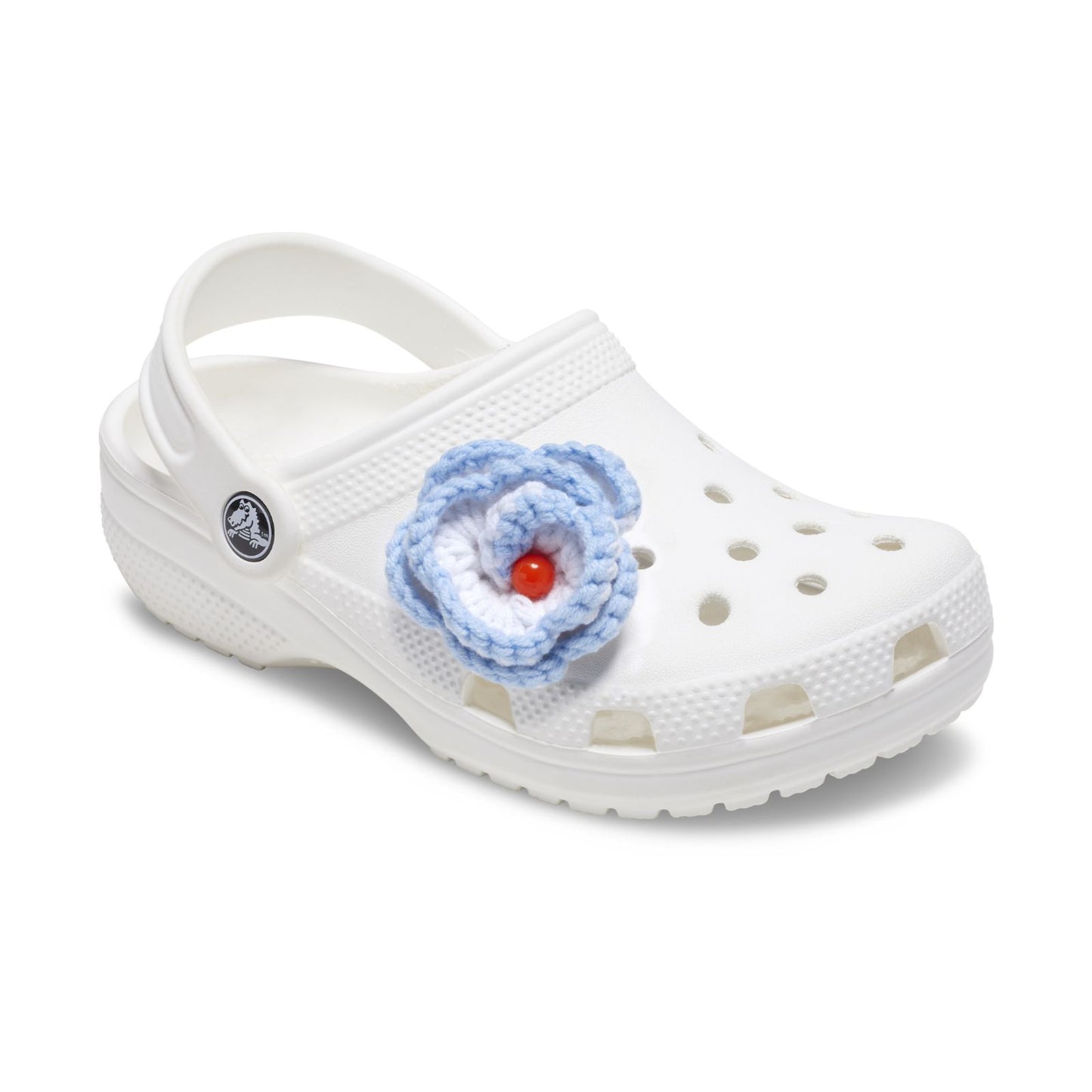 Light Blue Crochet Floral Unisex Multi Jibbitz