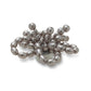 Black Pearl Beaded Floral Unisex Multi Jibbitz