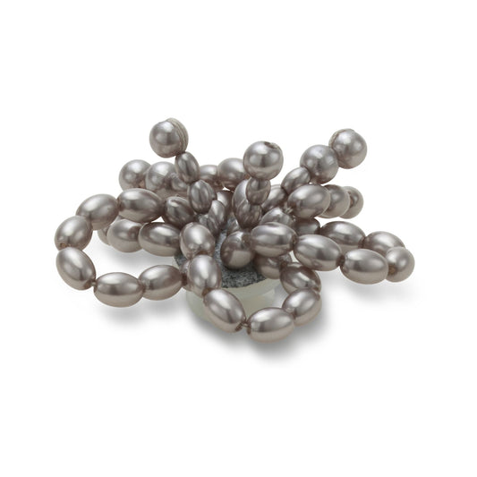 Black Pearl Beaded Floral Unisex Multi Jibbitz