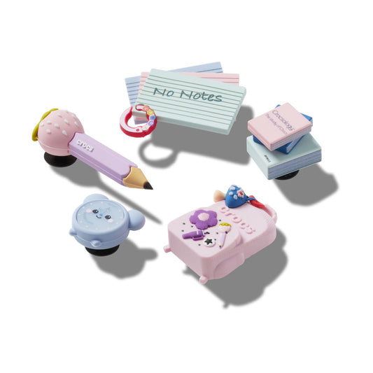 Girly Back To School 5 Pack Unisex Multi Jibbitz