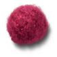 Magenta Faux Mohair Puff Unisex Multi Jibbitz