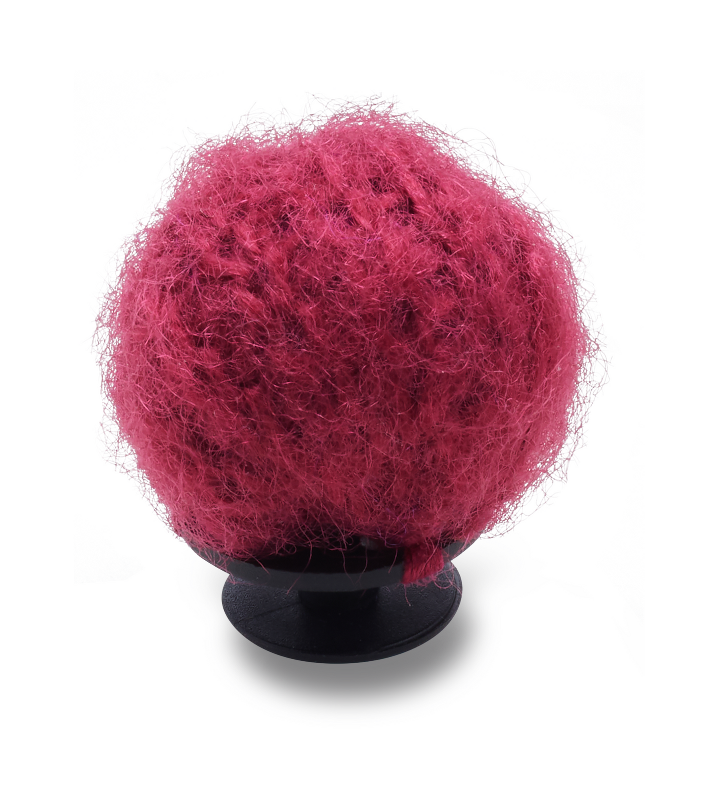 Magenta Faux Mohair Puff Unisex Multi Jibbitz