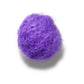 Purple Faux Mohair Puff Unisex Multi Jibbitz
