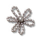Black Pearl Beaded Daisy Unisex Multi Jibbitz