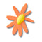 Orange Crafted Daisy Unisex Multi Jibbitz
