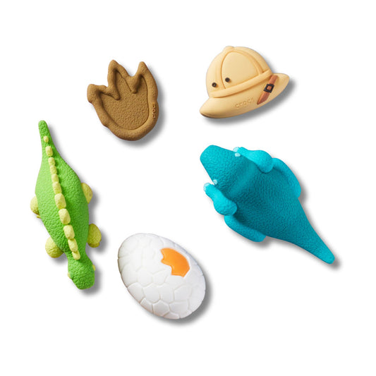 3d Dinosaur Adventure 5 Pack Unisex Multi Jibbitz
