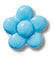 Expressive Floral Bright Blue Unisex Multi Jibbitz