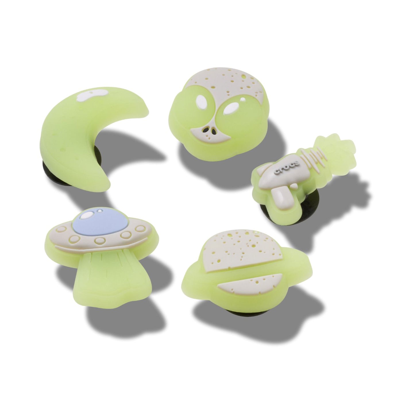 Glow In The Dark Space 5 Pack Multi Unisex Jibbitz
