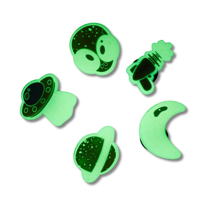 Glow In The Dark Space 5 Pack Multi Unisex Jibbitz