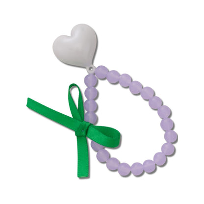 Heart Meta Beaded Dangle Jibbitz