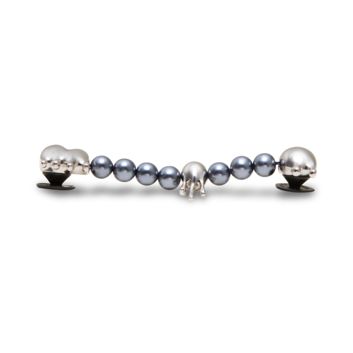 Pearl Melted Silver Chain Jibbitz