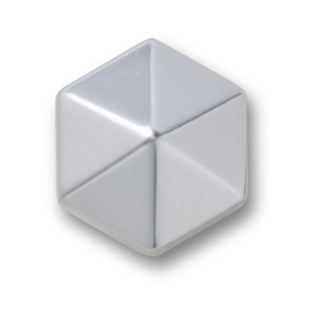 Silver Hexagon Stud Jibbitz