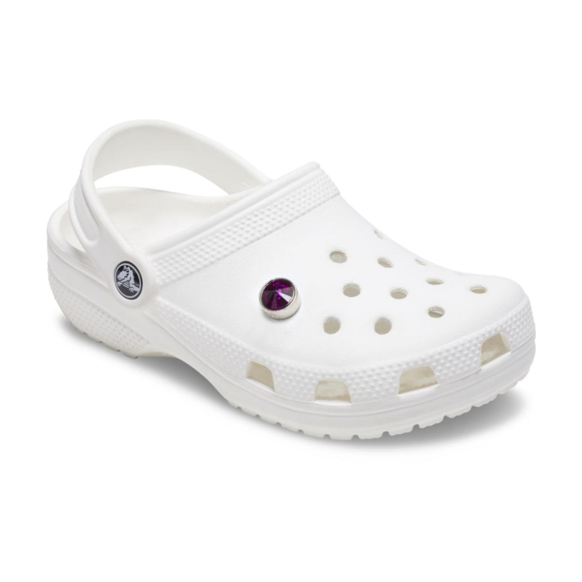 Silver Purple Stud Jibbitz