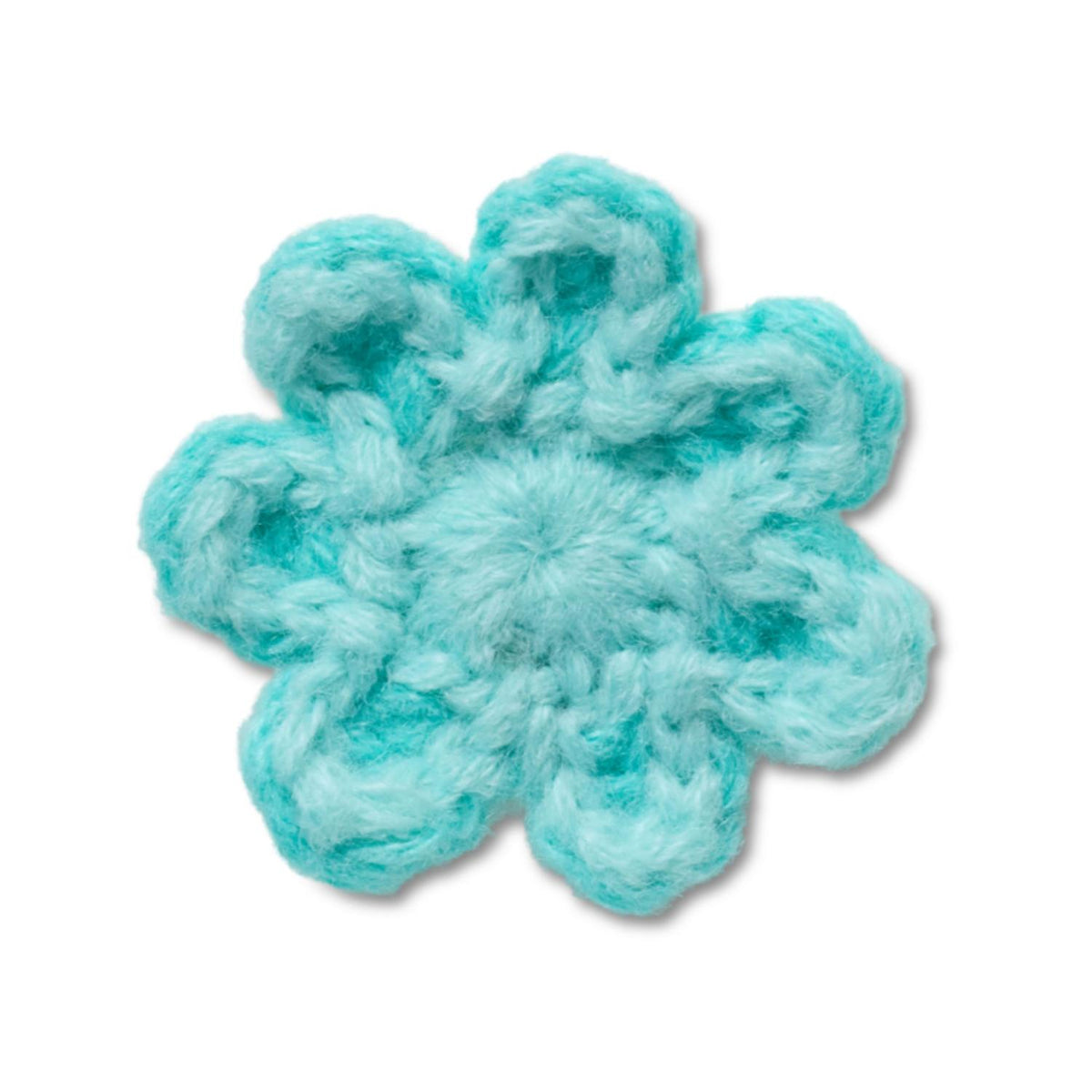 Crochet Blue Flower Jibbitz