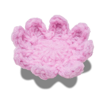 Crochet Light Pink Flower Jibbitz