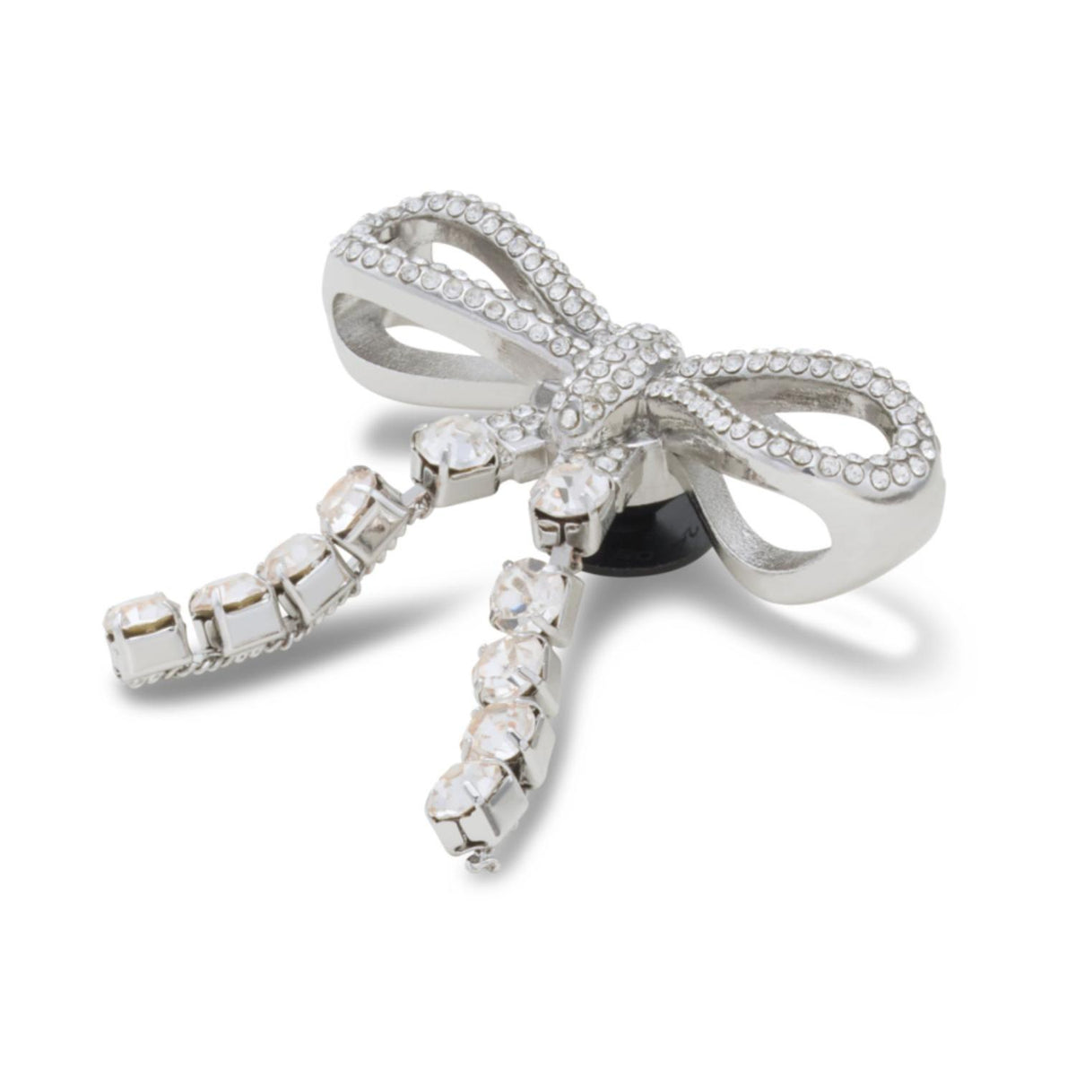 Silver Gem Bow Jibbitz