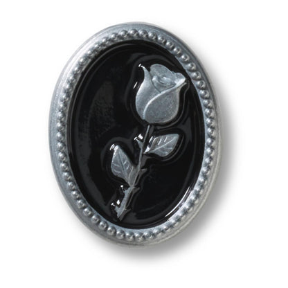 Silver Rose Emblem Jibbitz