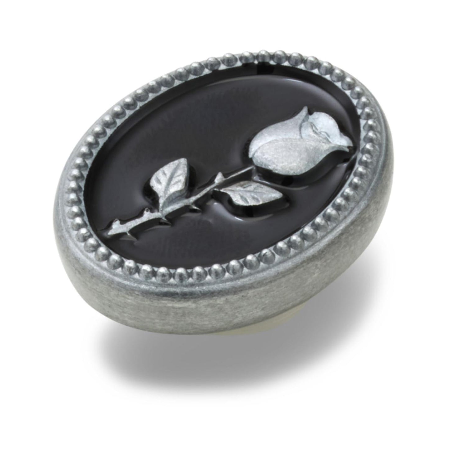 Silver Rose Emblem Jibbitz