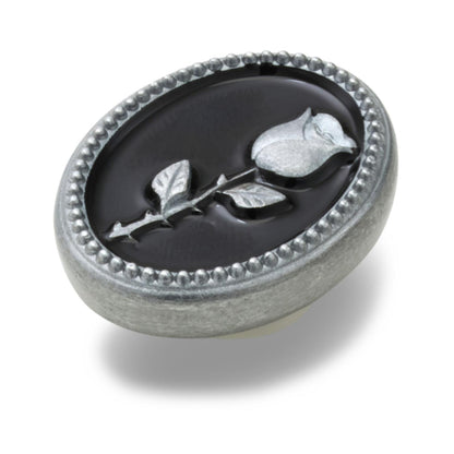 Silver Rose Emblem Jibbitz