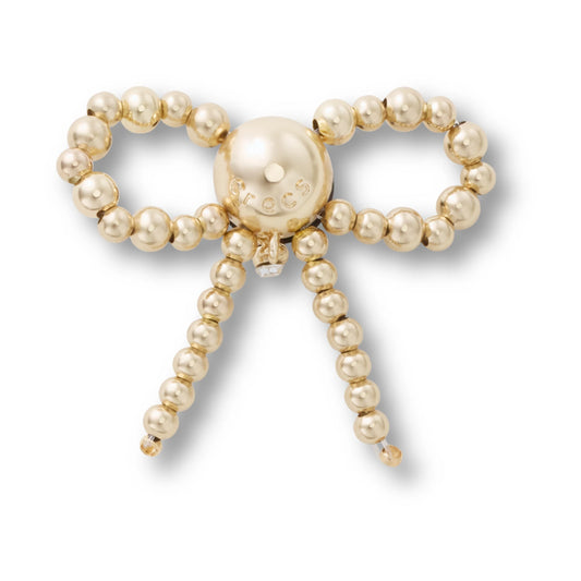 Gold Beaded Bow Jibbitz