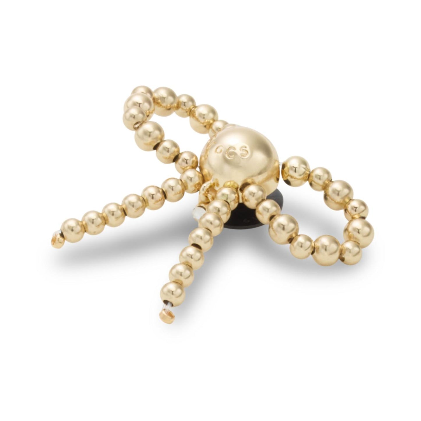 Gold Beaded Bow Jibbitz