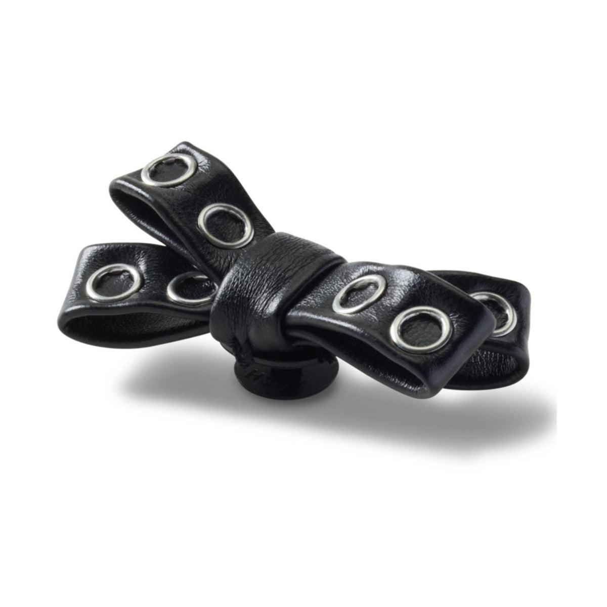 Black Grommet Studded Bow Jibbitz