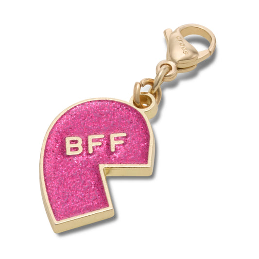 Pink Glitter Bff Charm Left Jibbitz
