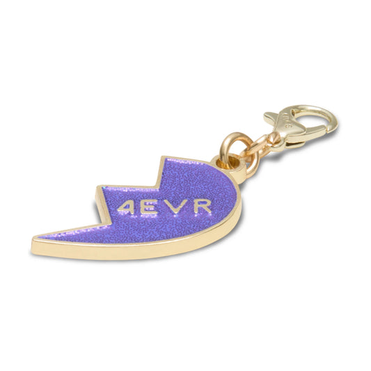 Purple Glitter Bff Charm Right Jibbitz