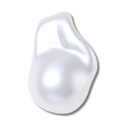 White Pear Baroque Pearl Jibbitz