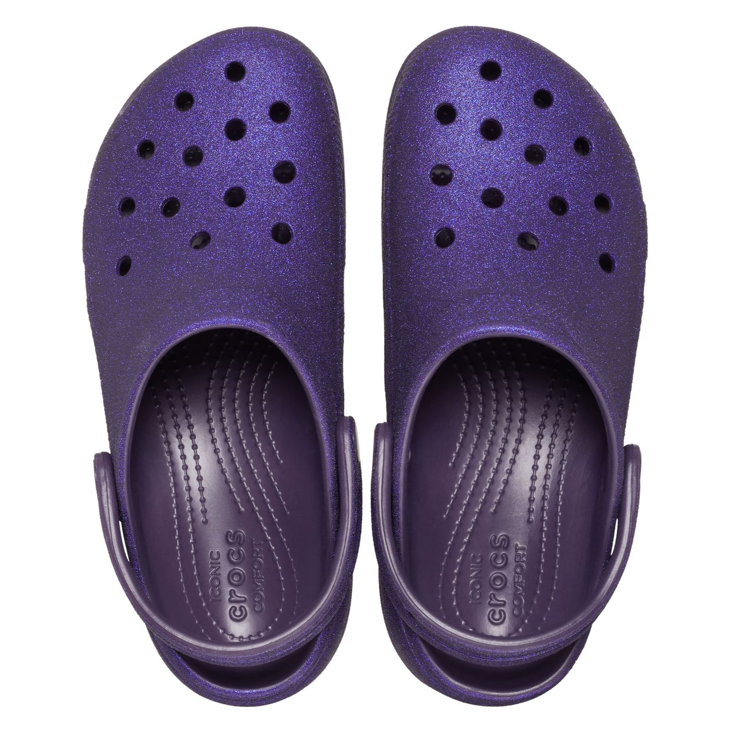 Classic Platform Glitter Clog