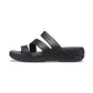 Crocs-207434-001-w9 Crocs Boca Strappy Wedge W Blk W9 Black