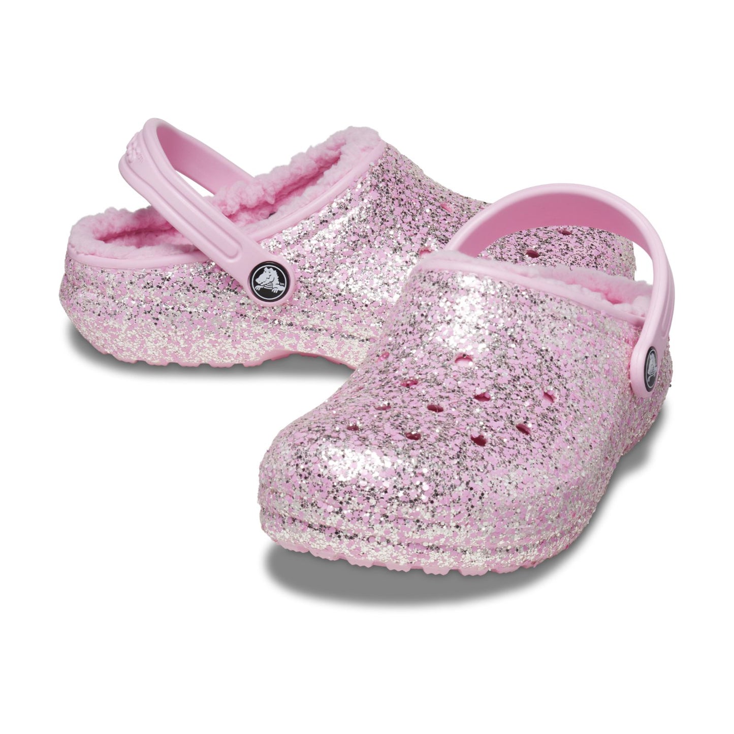 Classic Lined Glitter Clog Kids