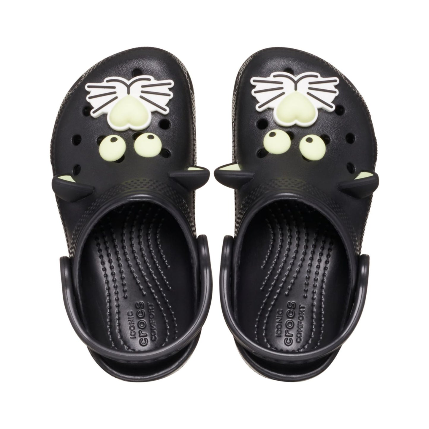 Classic Glow Black Cat Clog Niños Pequeños