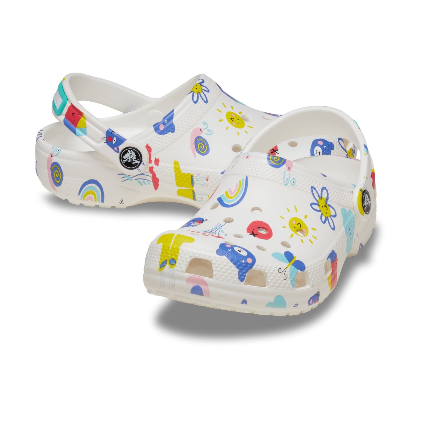 Classic Doodle Print Clog Niños Pequeños