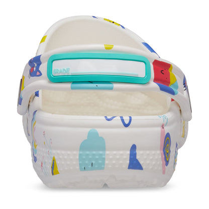 Classic Doodle Print Clog Niños Pequeños