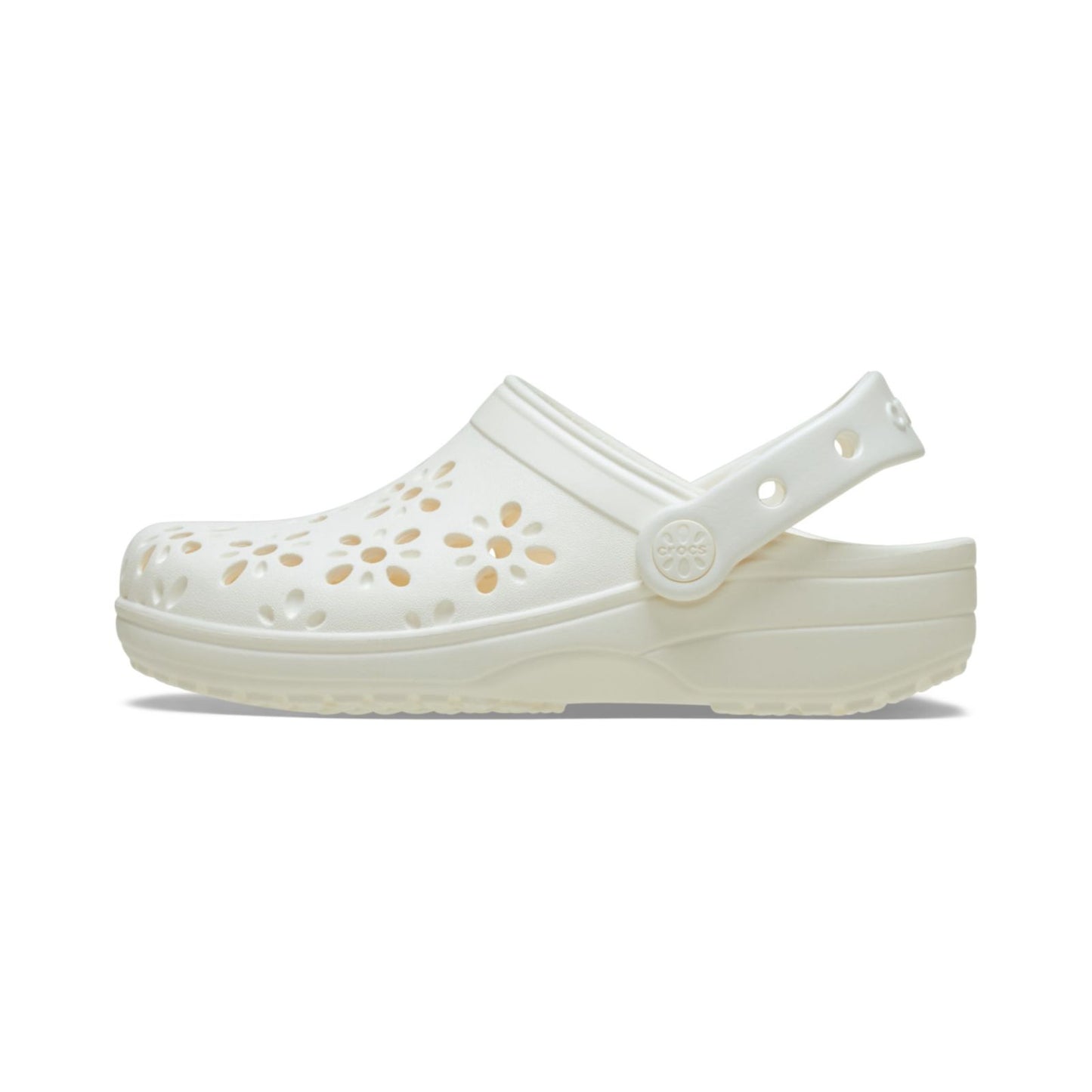 Classic Floral Cut Out Clog Niños Pequeños