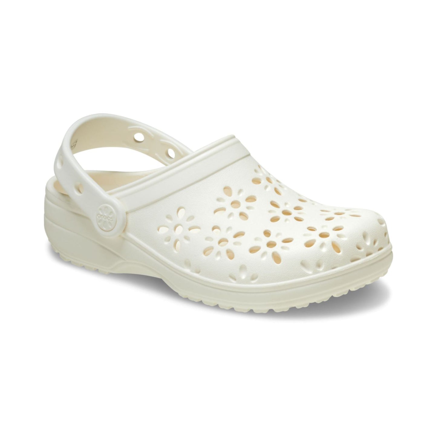 Classic Floral Cut Out Clog Niños Pequeños