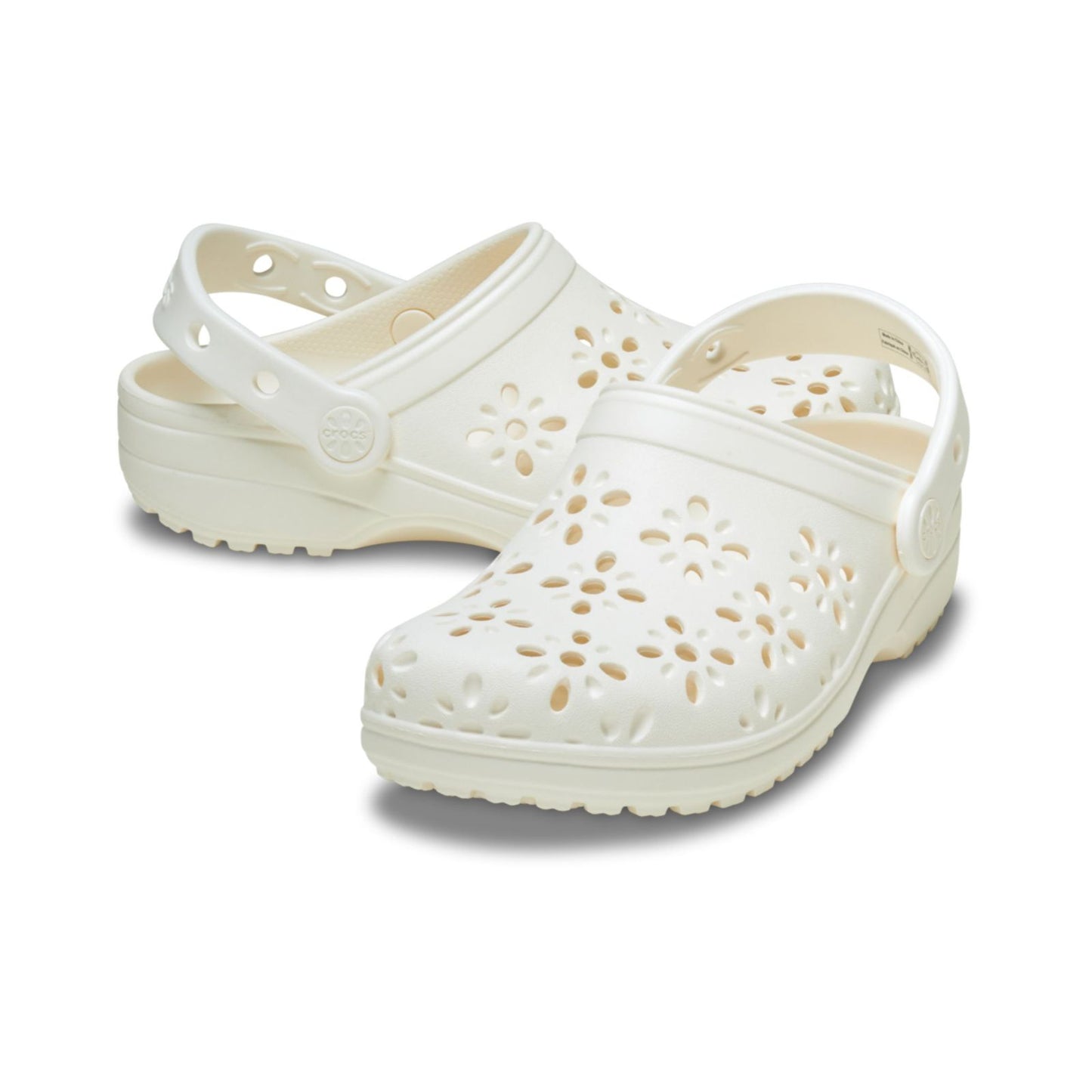 Classic Floral Cut Out Clog Niños Pequeños