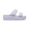 Brooklyn Buckle Frosted Low Wedge