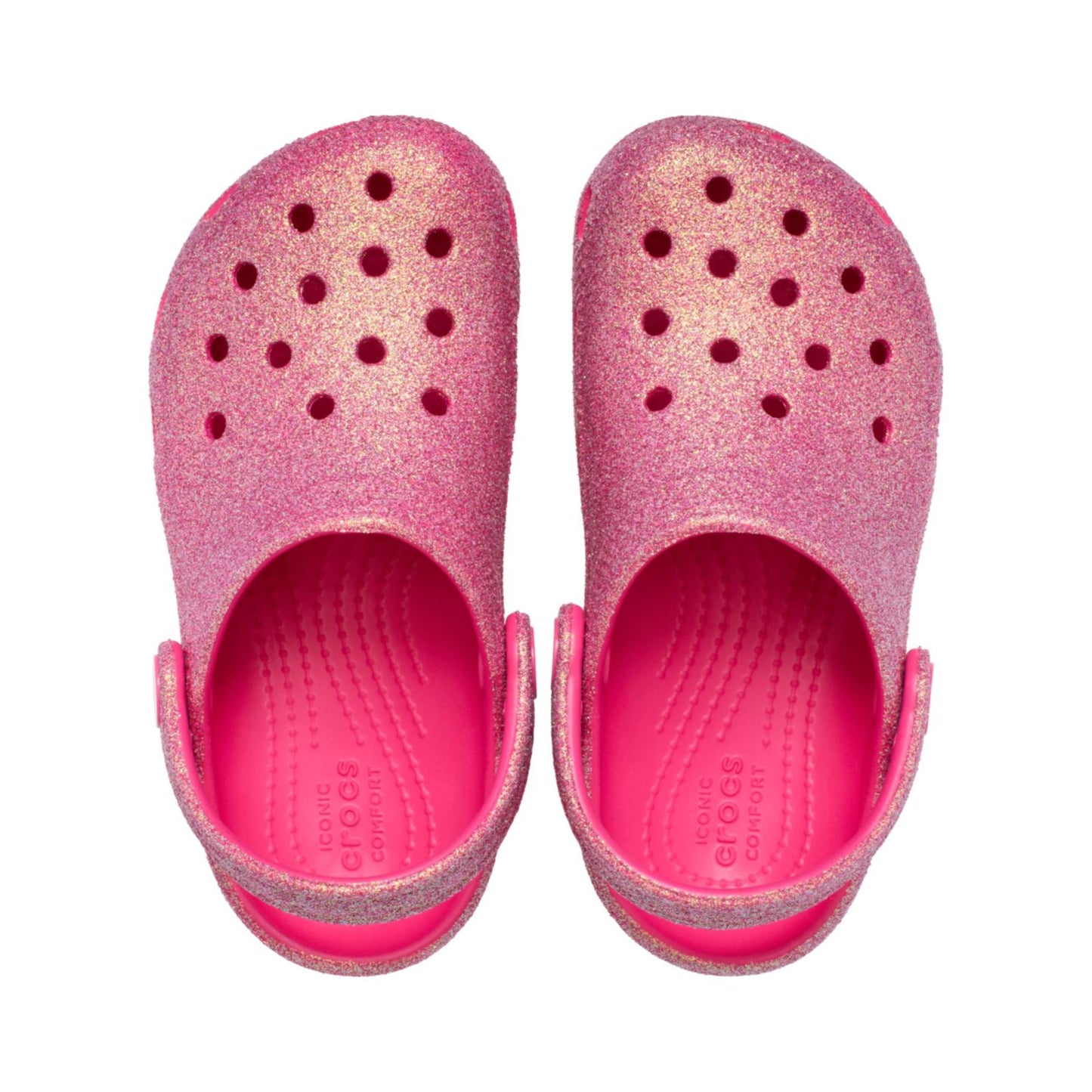 Classic Iridescent Glitter Clog Niños Pequeños