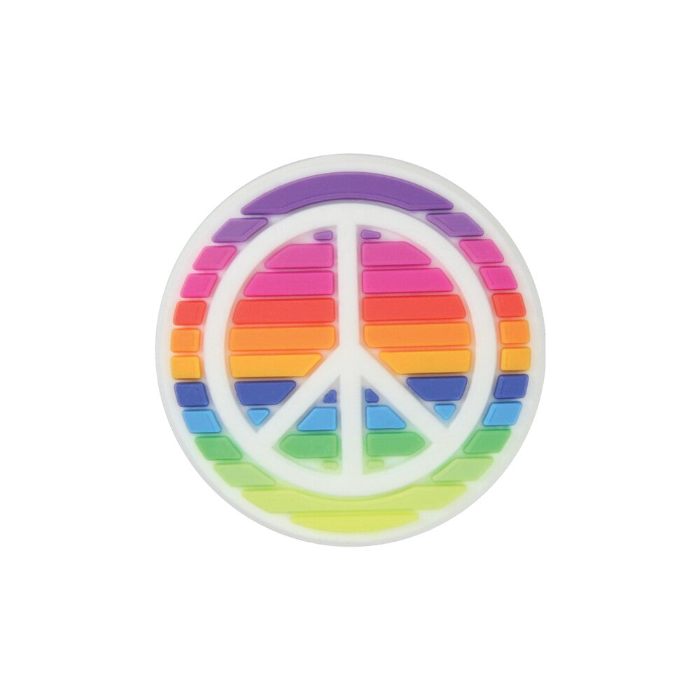 Rainbow Peace Sign Jibbitz