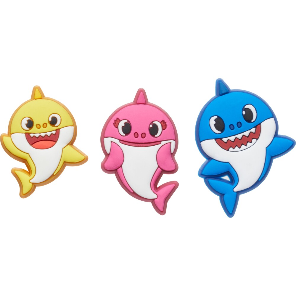 Jibbitz Unisex Baby Shark 3 Pack Personajes