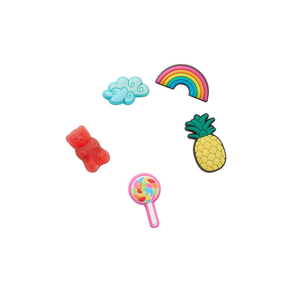 Jibbitz Unisex Happy Candy 5 Pack Símbolos