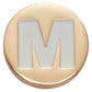 Jibbitz Gold Letter M Unisex Adult