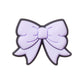 Jibbitz Unisex Purple Bow Símbolos