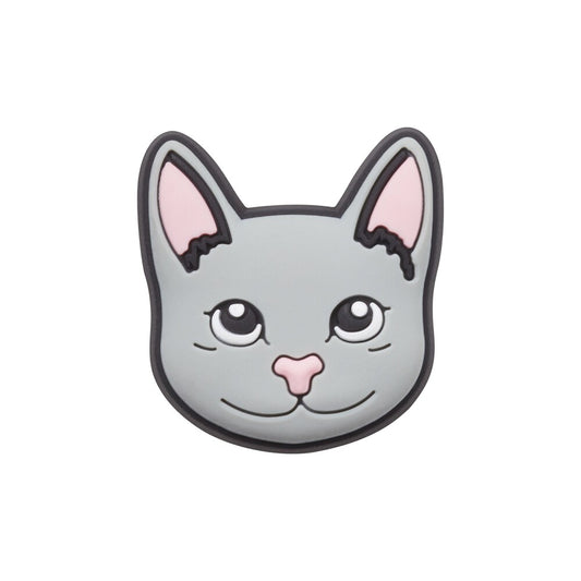Jibbitz Unisex Grey Cat Animales