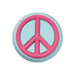 Jibbitz Unisex Pink And Blue Peace Sign Símbolos