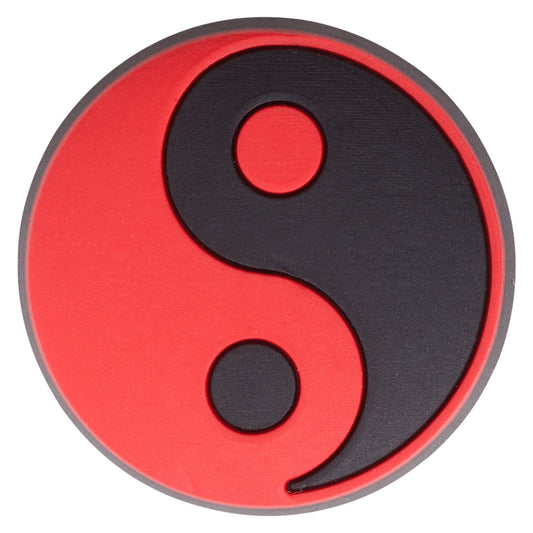 Jibbitz Unisex Red And Black Yin Yang Símbolos